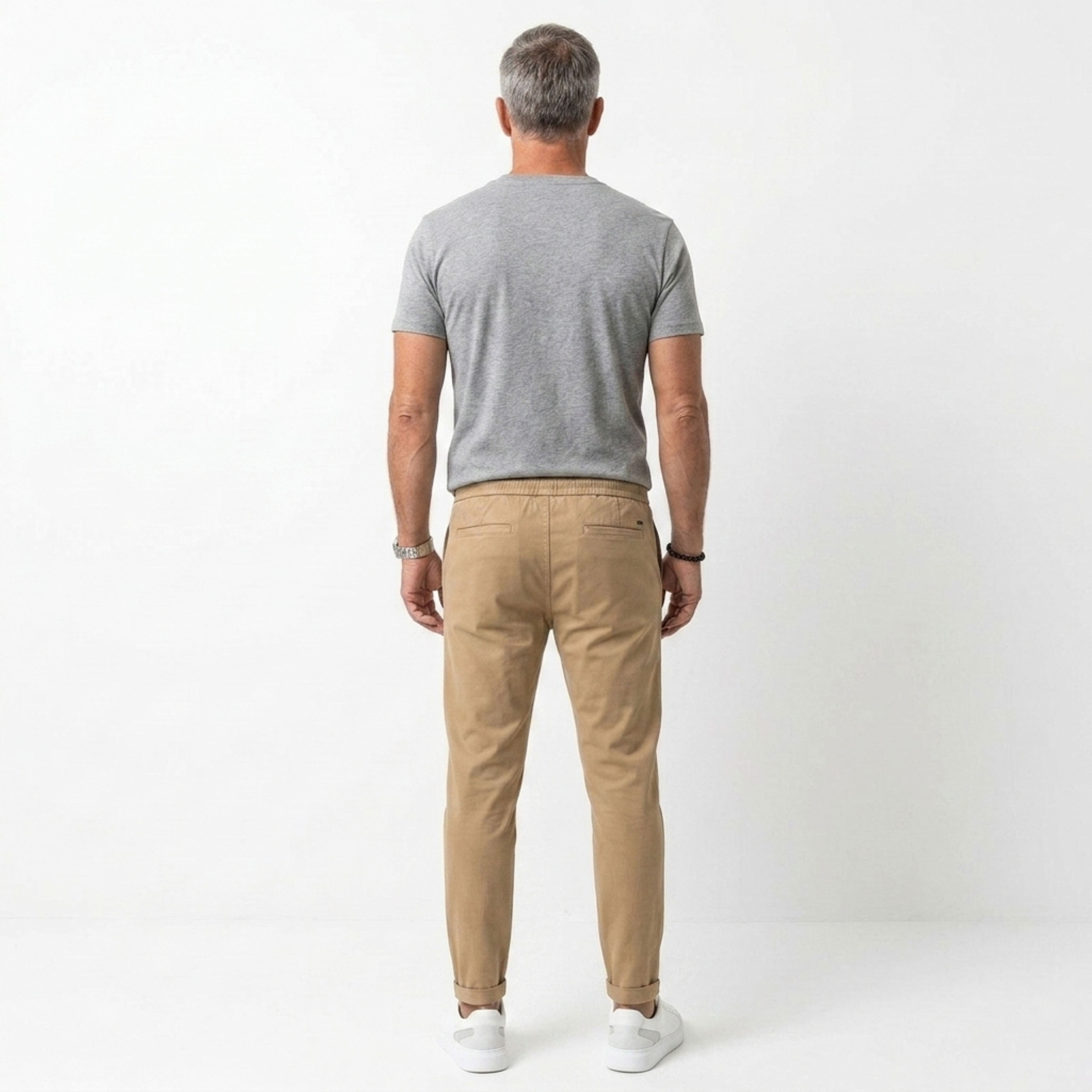 Pantalones elásticos hombre | corte slim fit uso diario