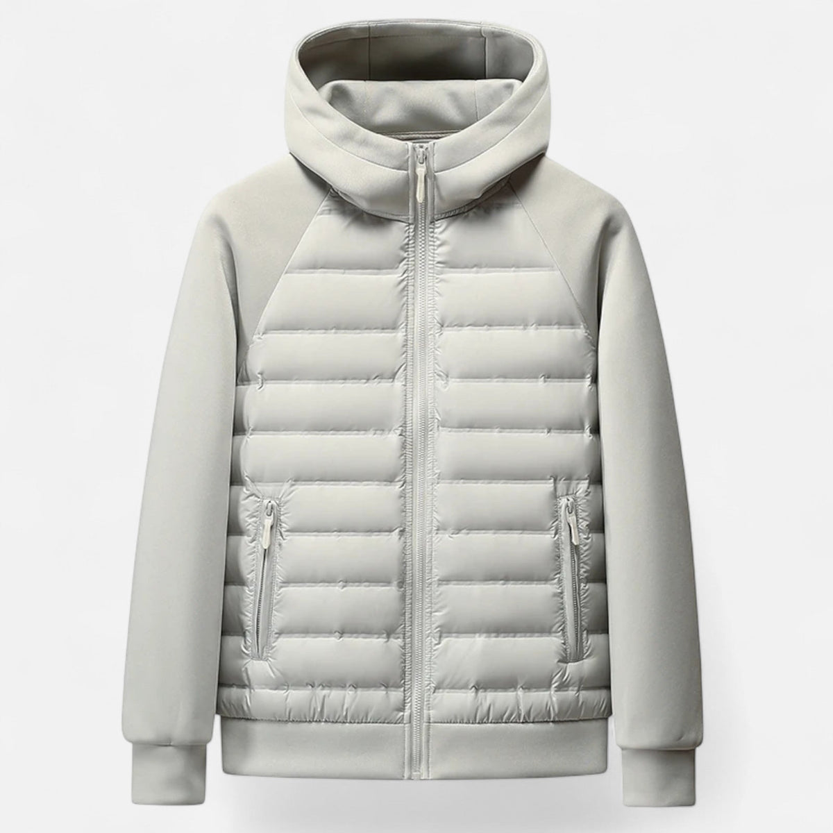 Chaqueta Acolchada de Hombre con Capucha Ajustable y Bolsillos Múltiples