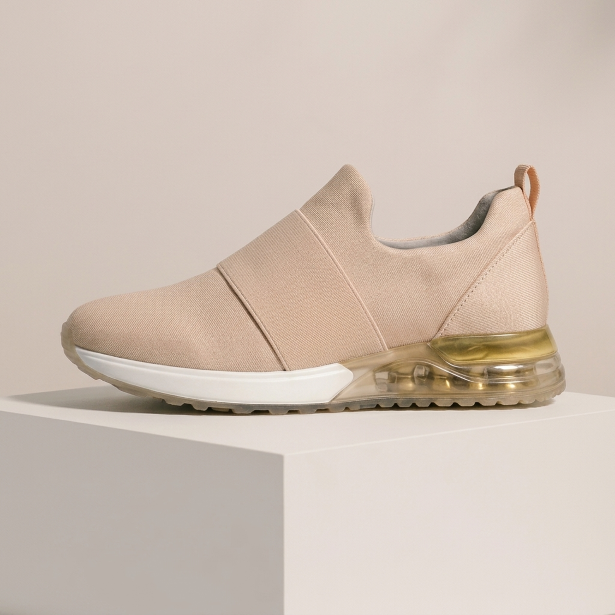 Baskets de Sport pour Femme Sans Lacets avec Semelle en Caoutchouc et Doublure en Coton