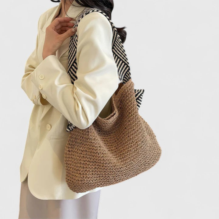 Bolso hombro mujer tejido shopper casual