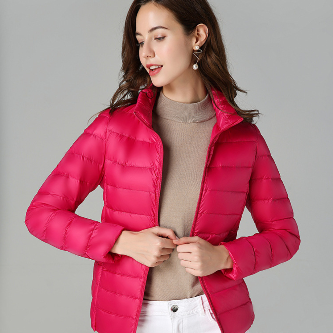 Chaqueta Impermeable Ligera para Mujer con Bolsillos Multifuncionales