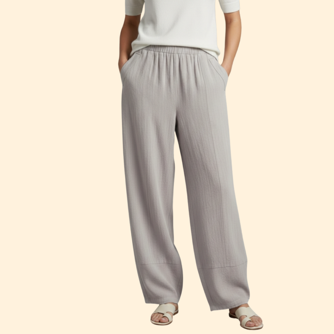 Pantalones Capris para Mujer con Cintura Elástica y Corte Holgado