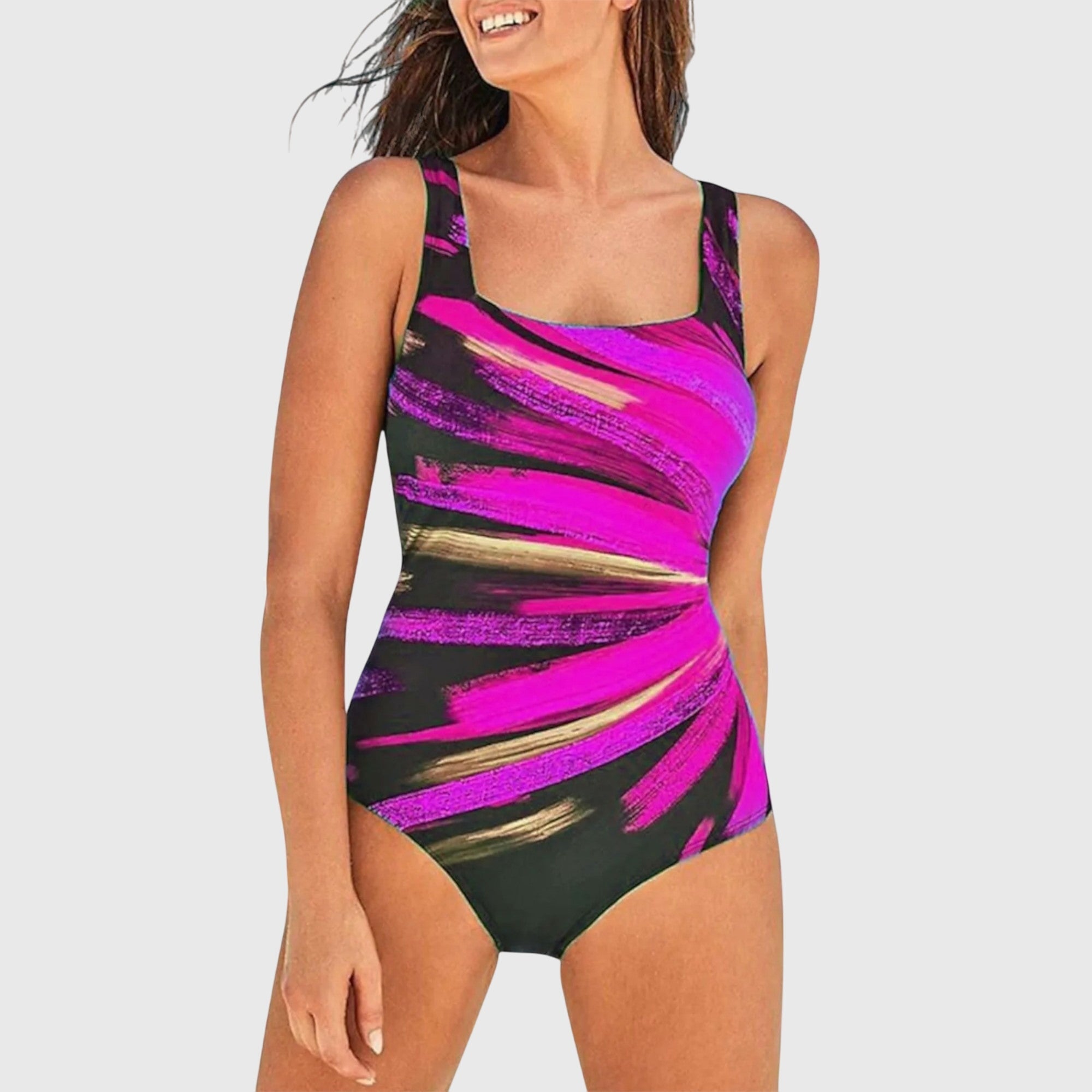 Bañador una pieza moldeador | traje de baño estampado para playa