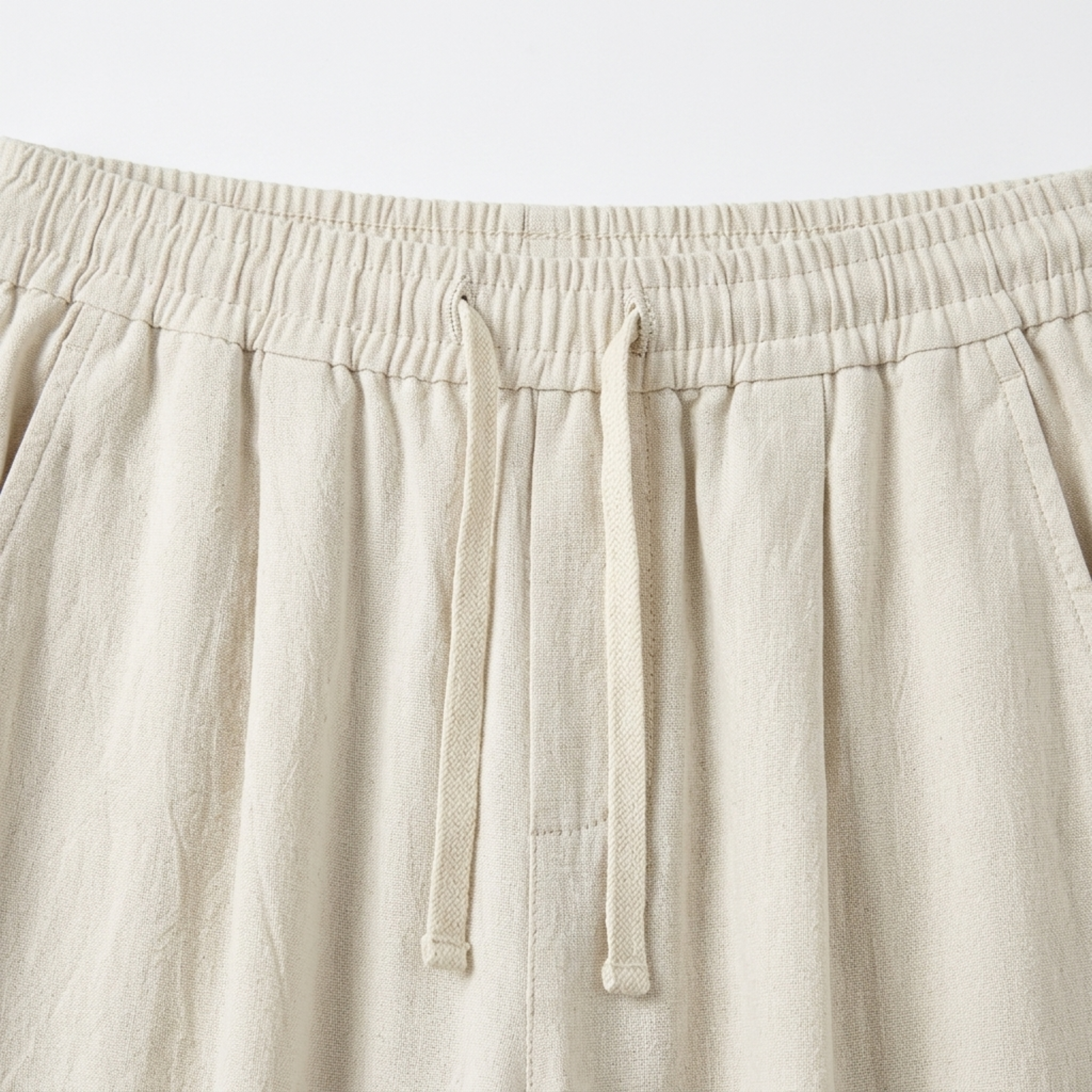 Pantalon en lin homme — coupe fuselée avec taille élastique