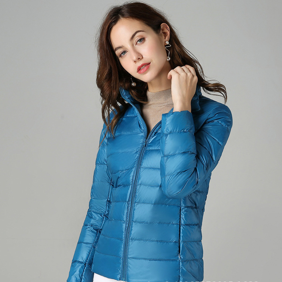 Chaqueta Impermeable Ligera para Mujer con Bolsillos Multifuncionales