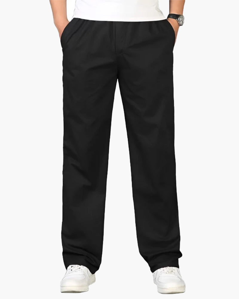 Pantalones Capri de Algodón y Lino con Cintura Elástica y Cordón Ajustable
