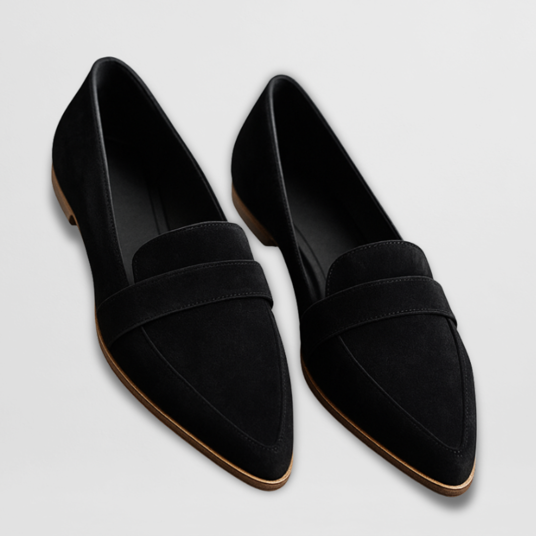 Zapatos de Tacón de Aguja con Punta Fina y Acabado en Terciopelo para Mujer