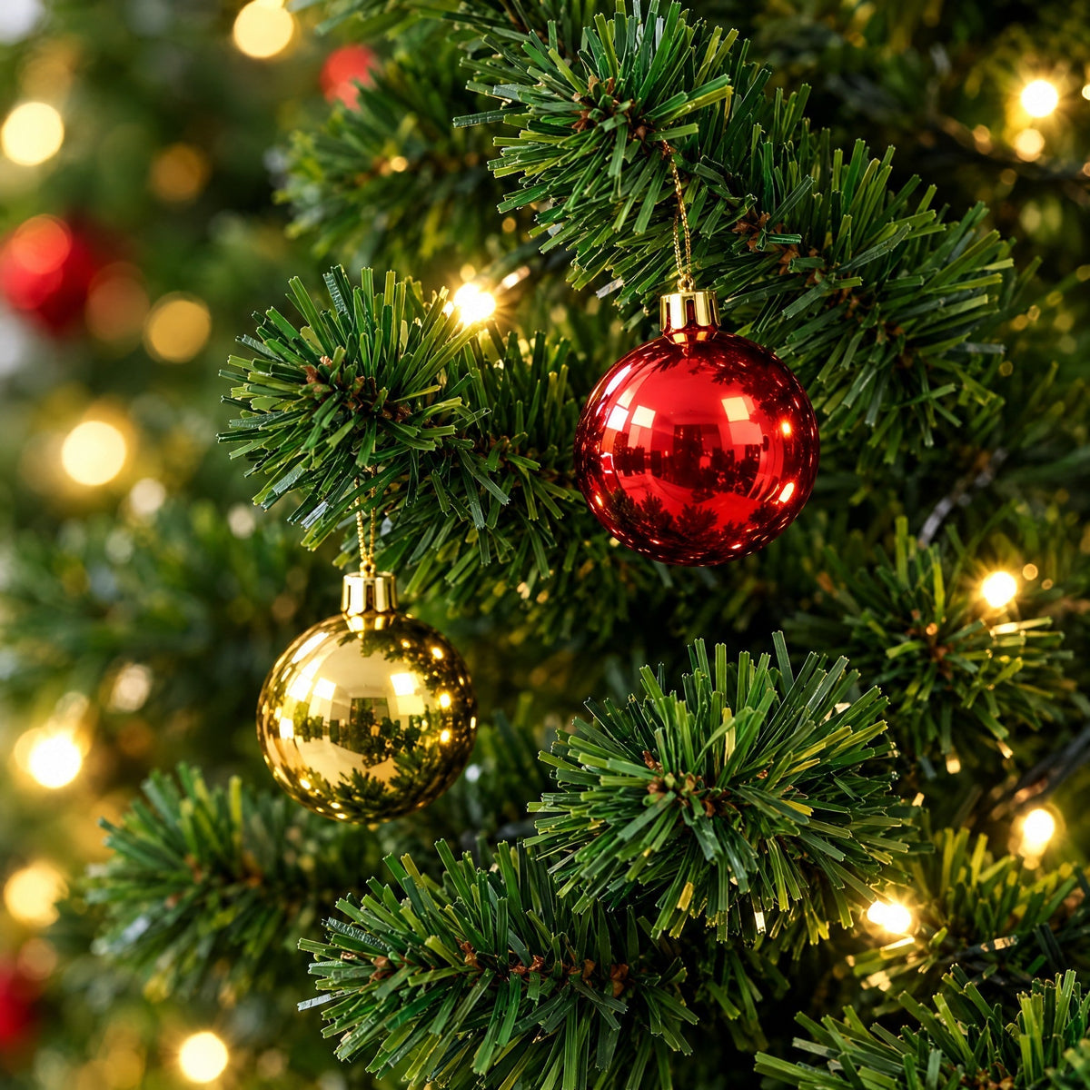 Árbol Artificial Preiluminado de 183 cm con Ramas Articuladas y Adornos Incluidos