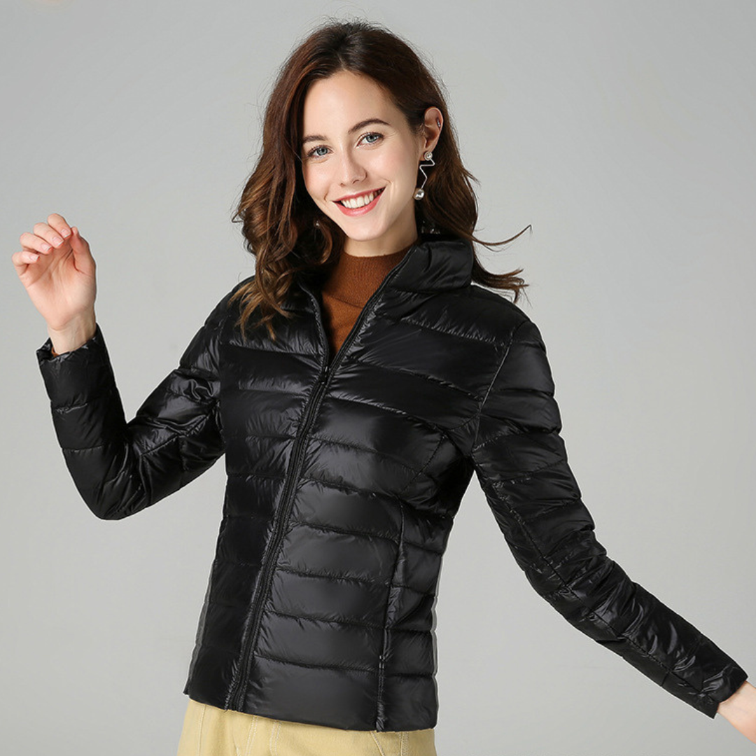 Chaqueta Impermeable Ligera para Mujer con Bolsillos Multifuncionales