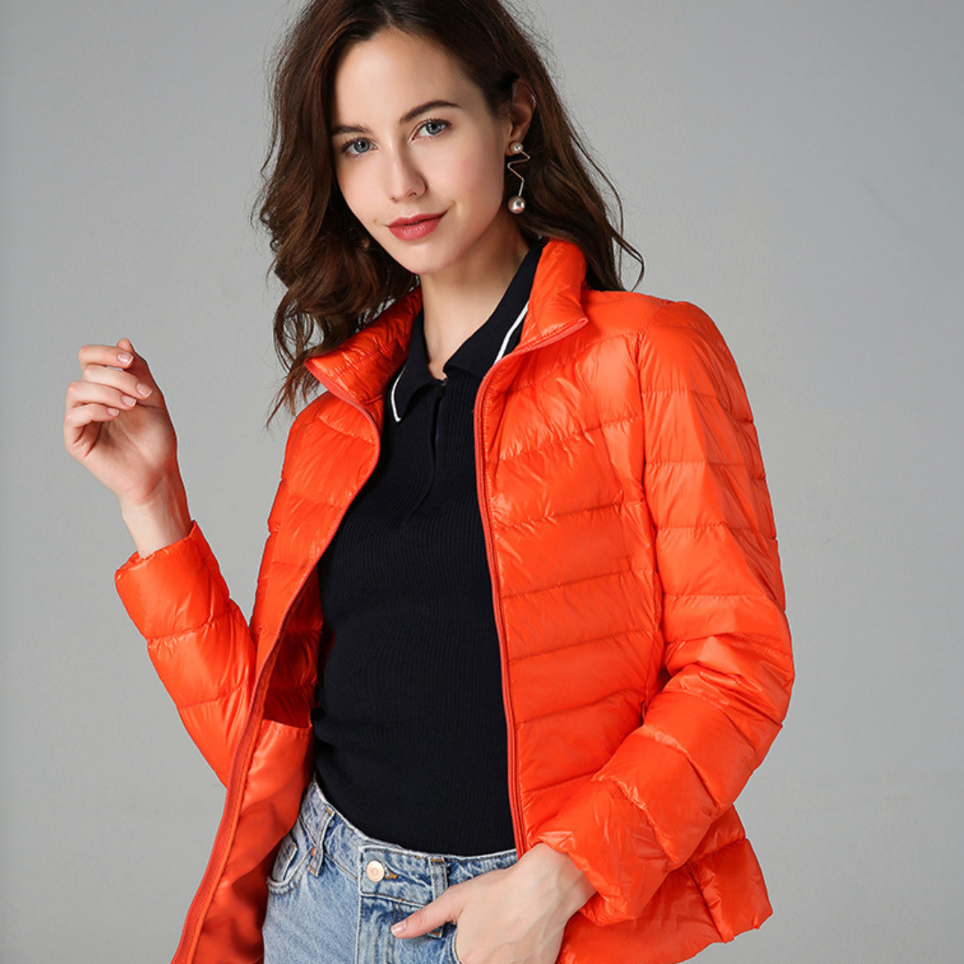 Chaqueta Impermeable Ligera para Mujer con Bolsillos Multifuncionales