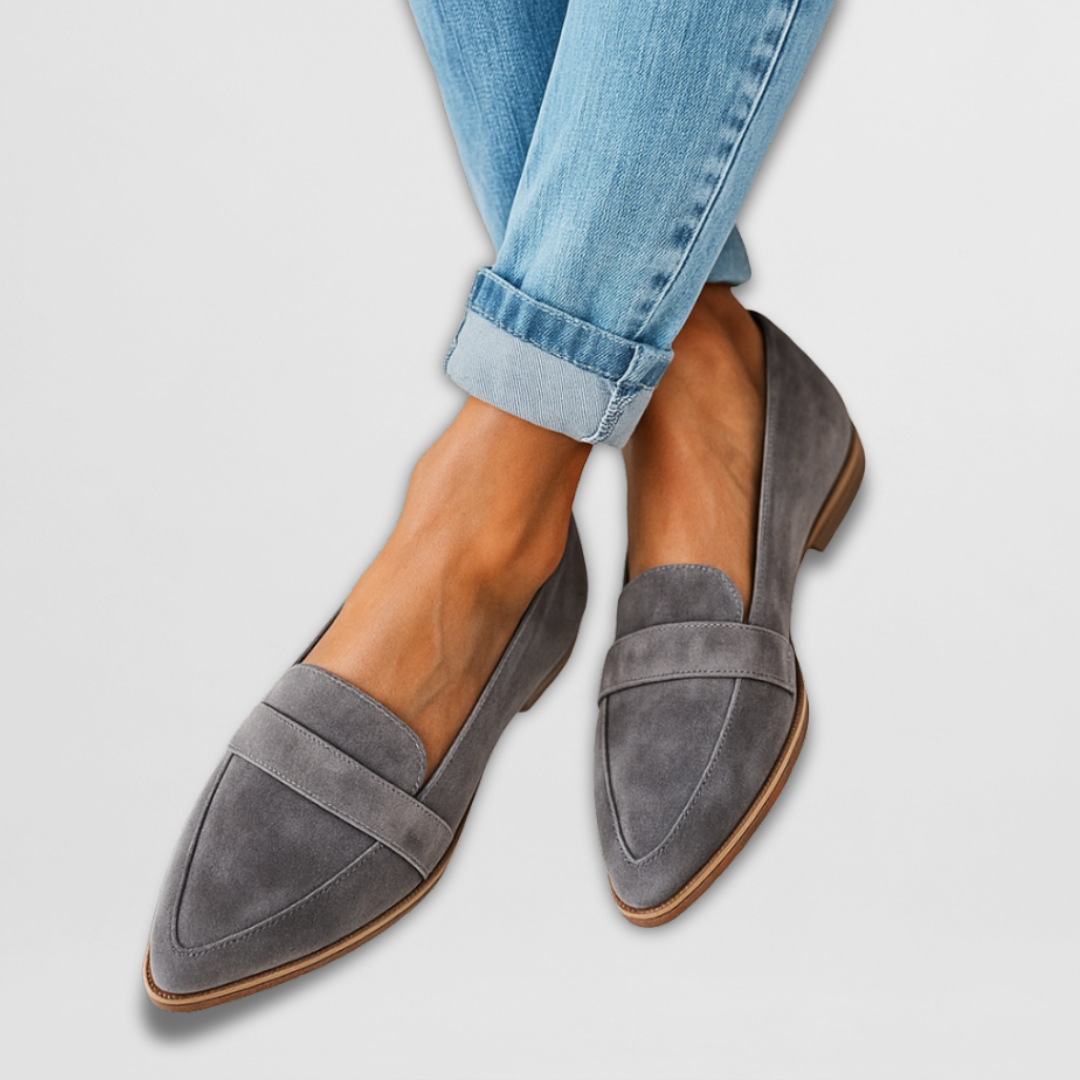 Zapatos de Tacón de Aguja con Punta Fina y Acabado en Terciopelo para Mujer