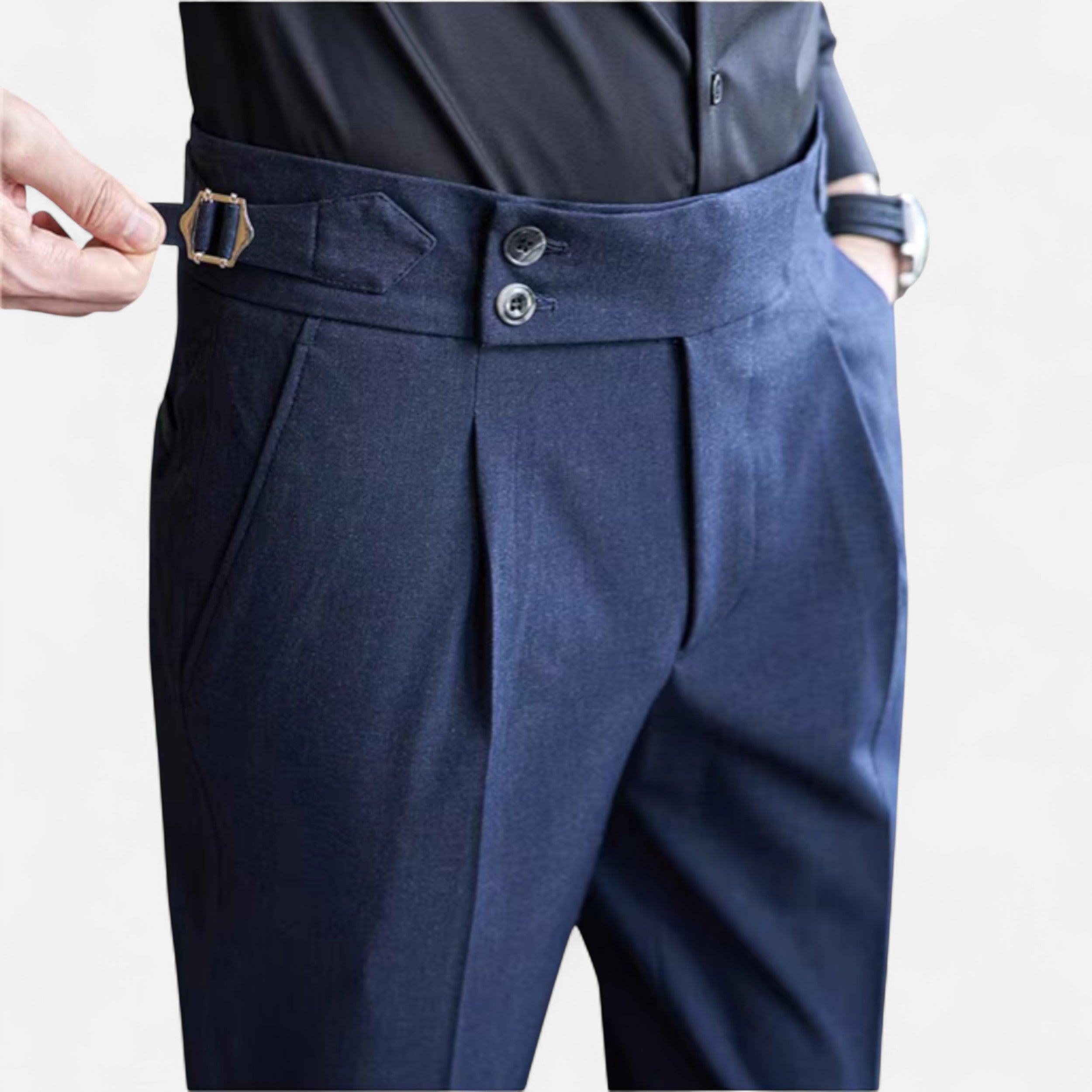 Eliaro Moda | Calças Elegantes Homem Estilo Inglês Ajuste Fino
