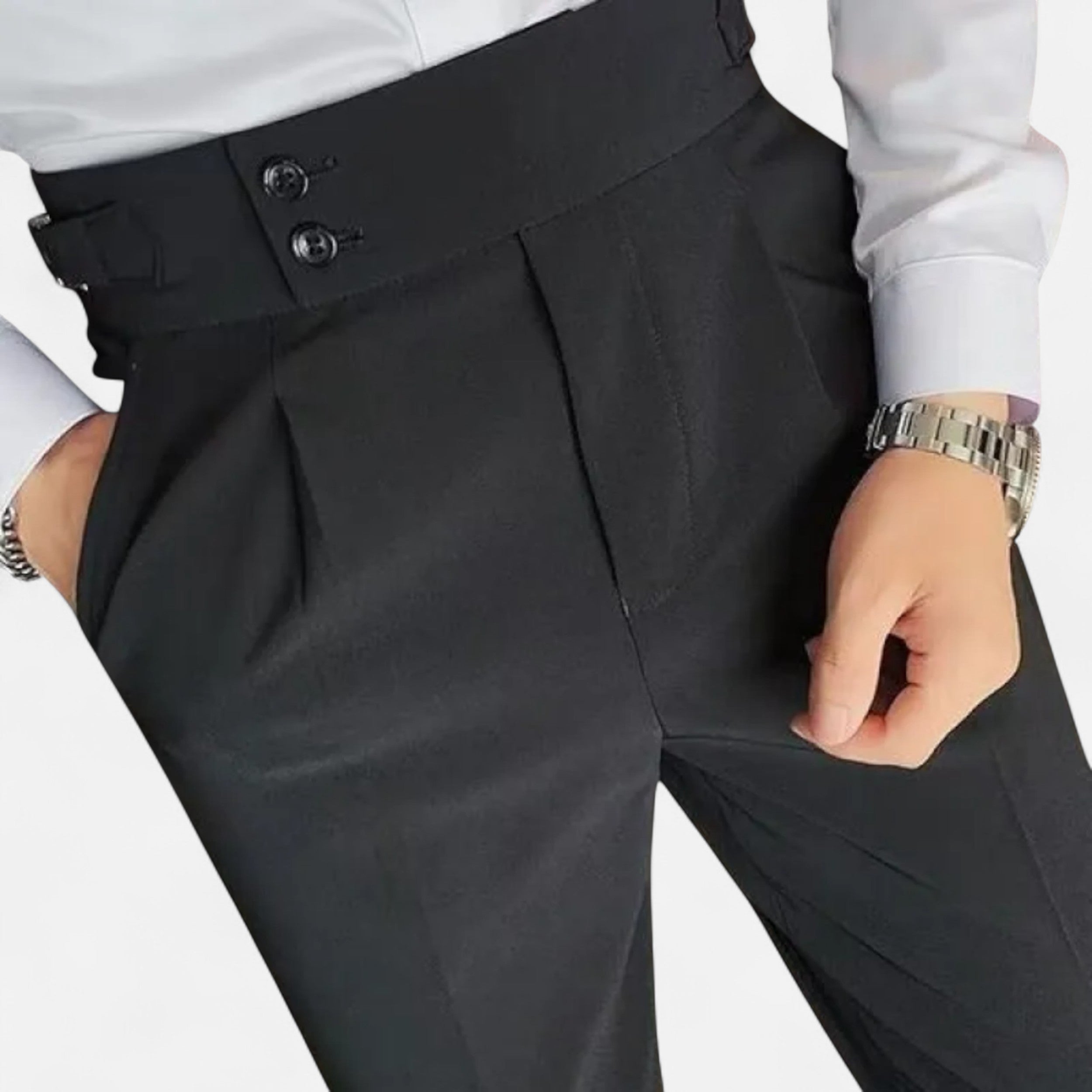 Eliaro Moda | Calças Elegantes Homem Estilo Inglês Ajuste Fino