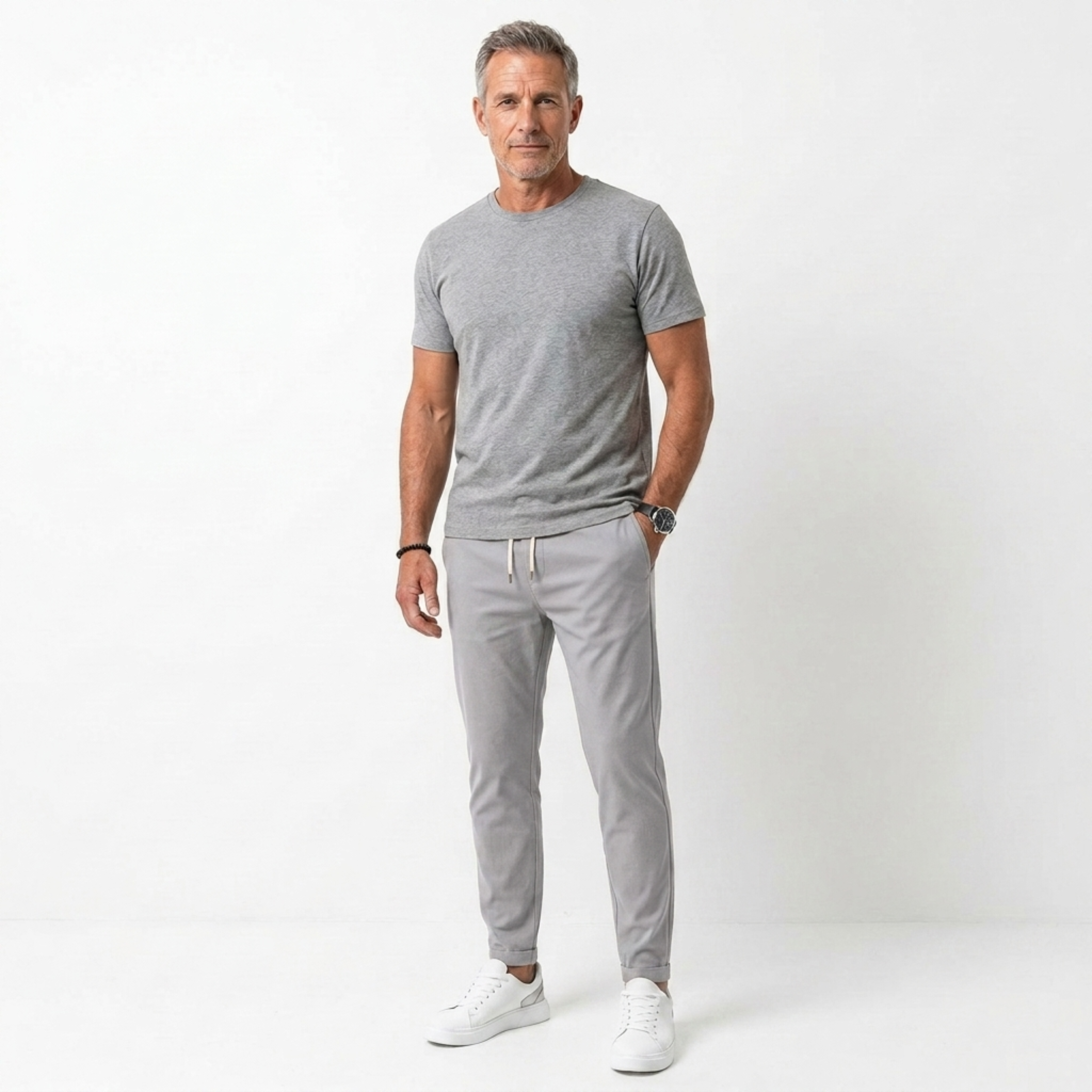 Pantalones elásticos hombre | corte slim fit uso diario