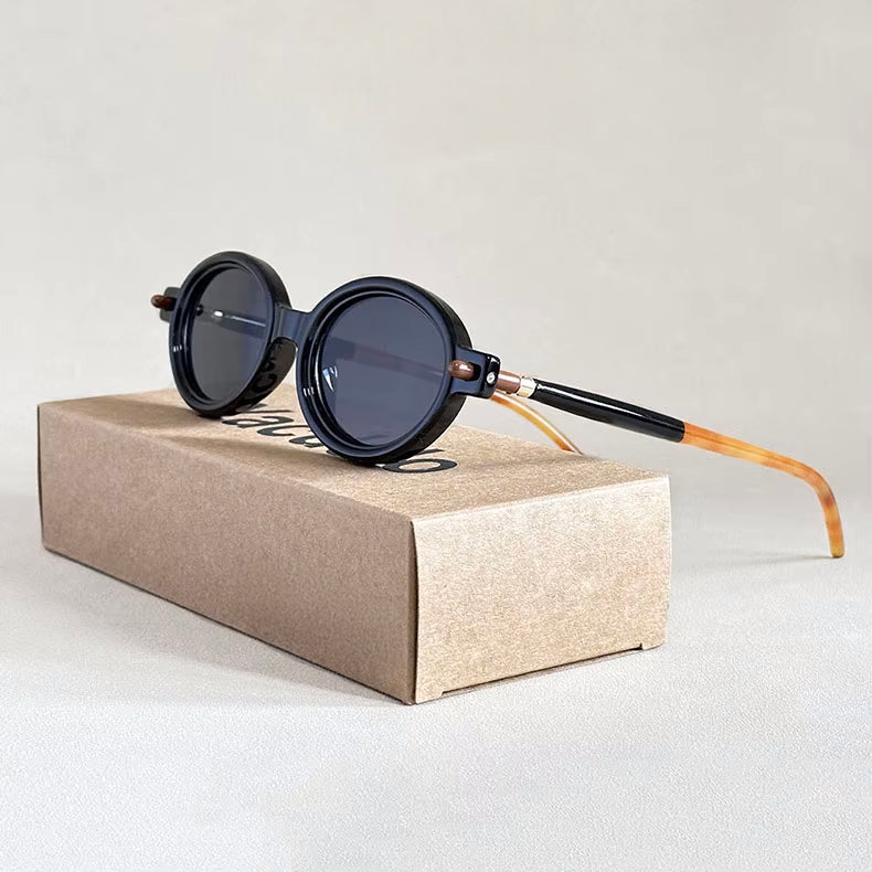 Óculos de Sol Ovalados Retro com Proteção UV400 Armação de Design Vintage Unissexo