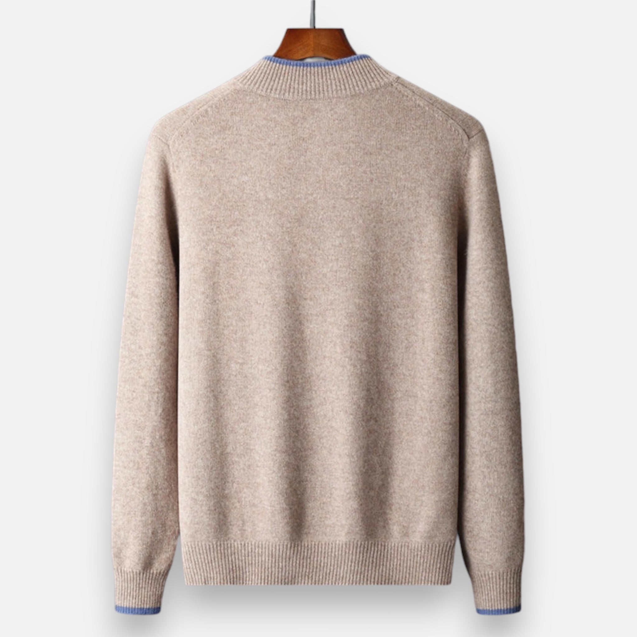 Cazadora Zip-Up Hombre en Cachemira Peinada Premium