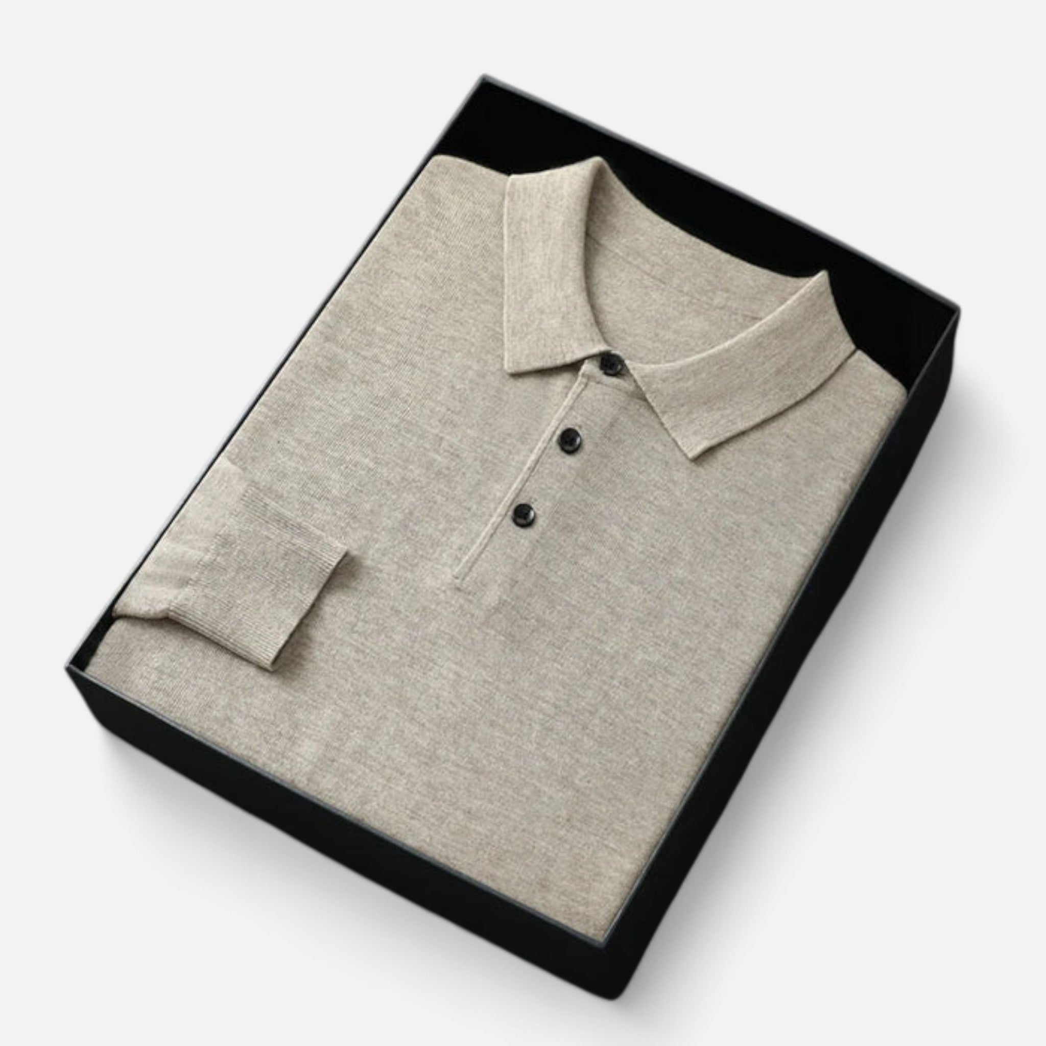 Camisa Polo Hombre Merino Suave Corte Clásico