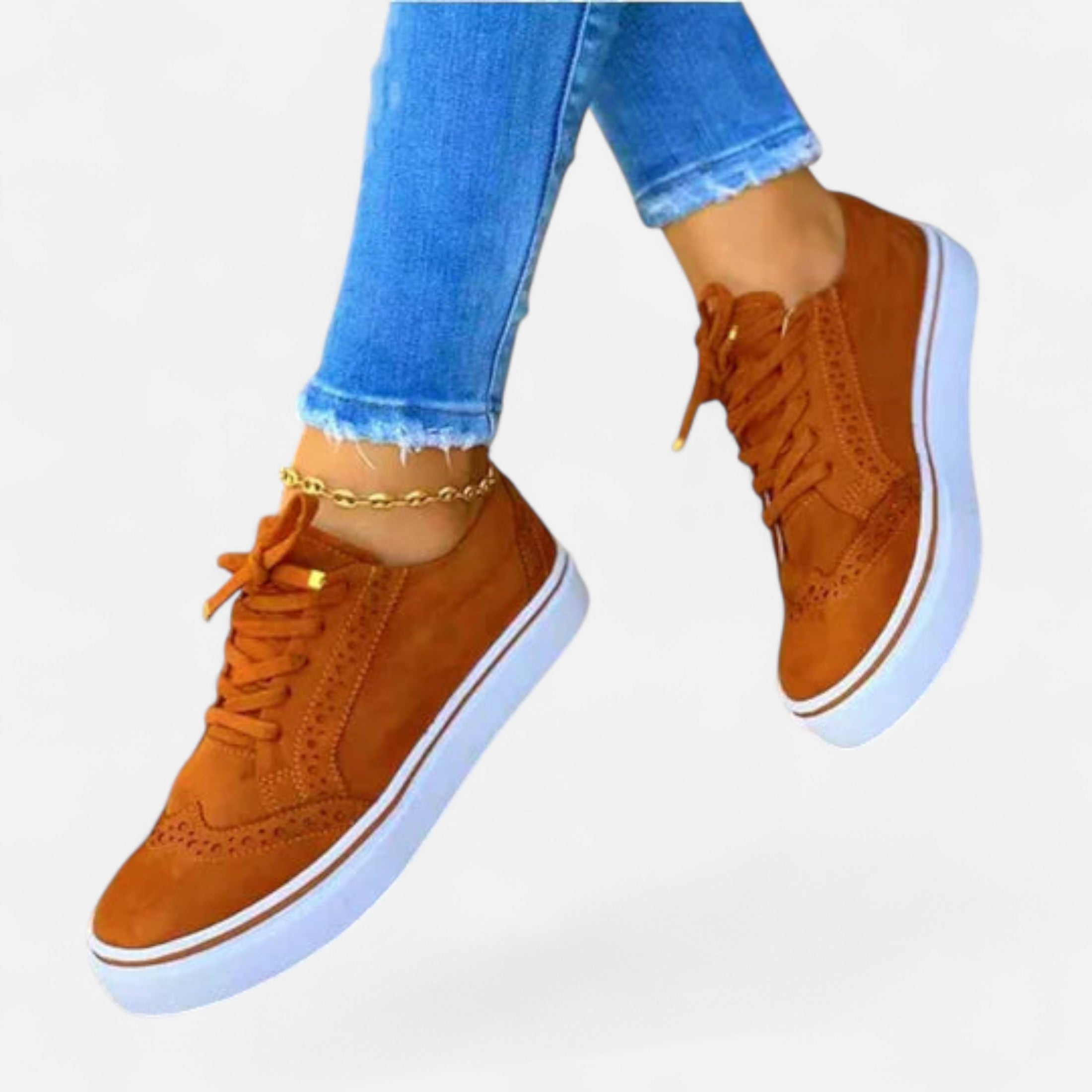 Zapatillas Mujer Punta Redonda Color Sólido