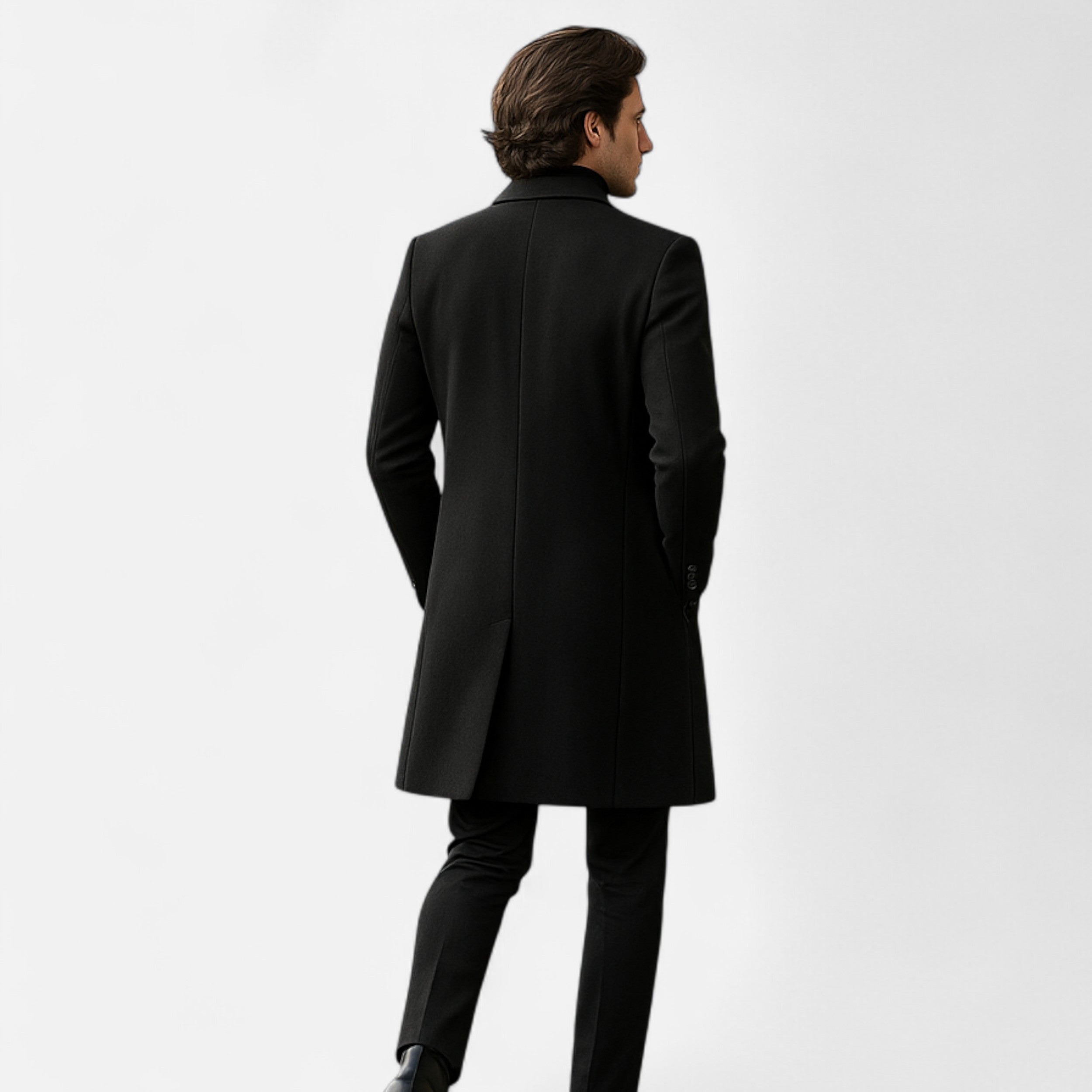 Abrigo Hombre Otoño Invierno Estilo Business Casual