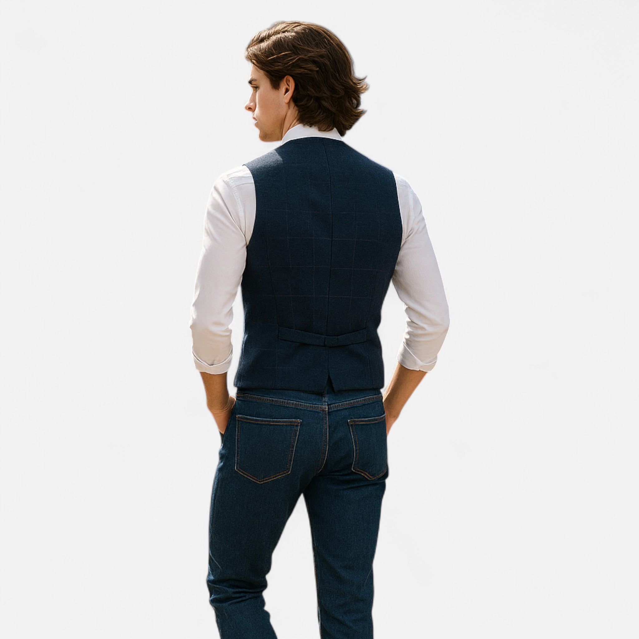Chaleco Hombre Vintage con Corte Clásico