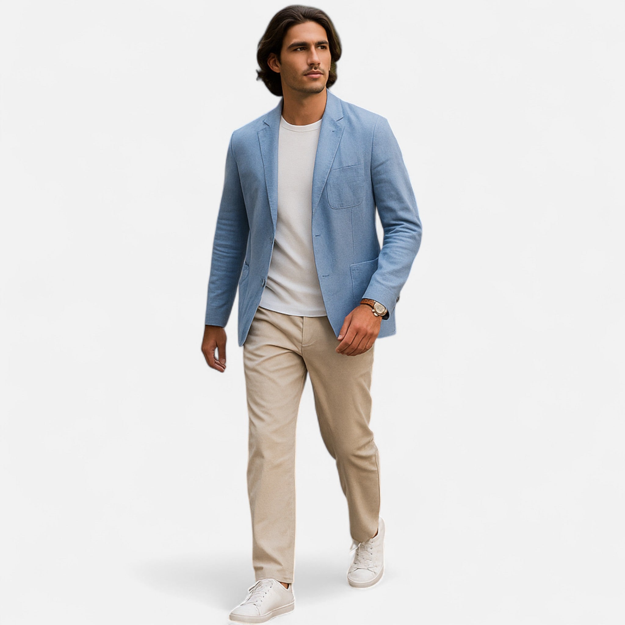 Eliaro Moda | Blazer Casual Homem Elegância Atemporal em Linho