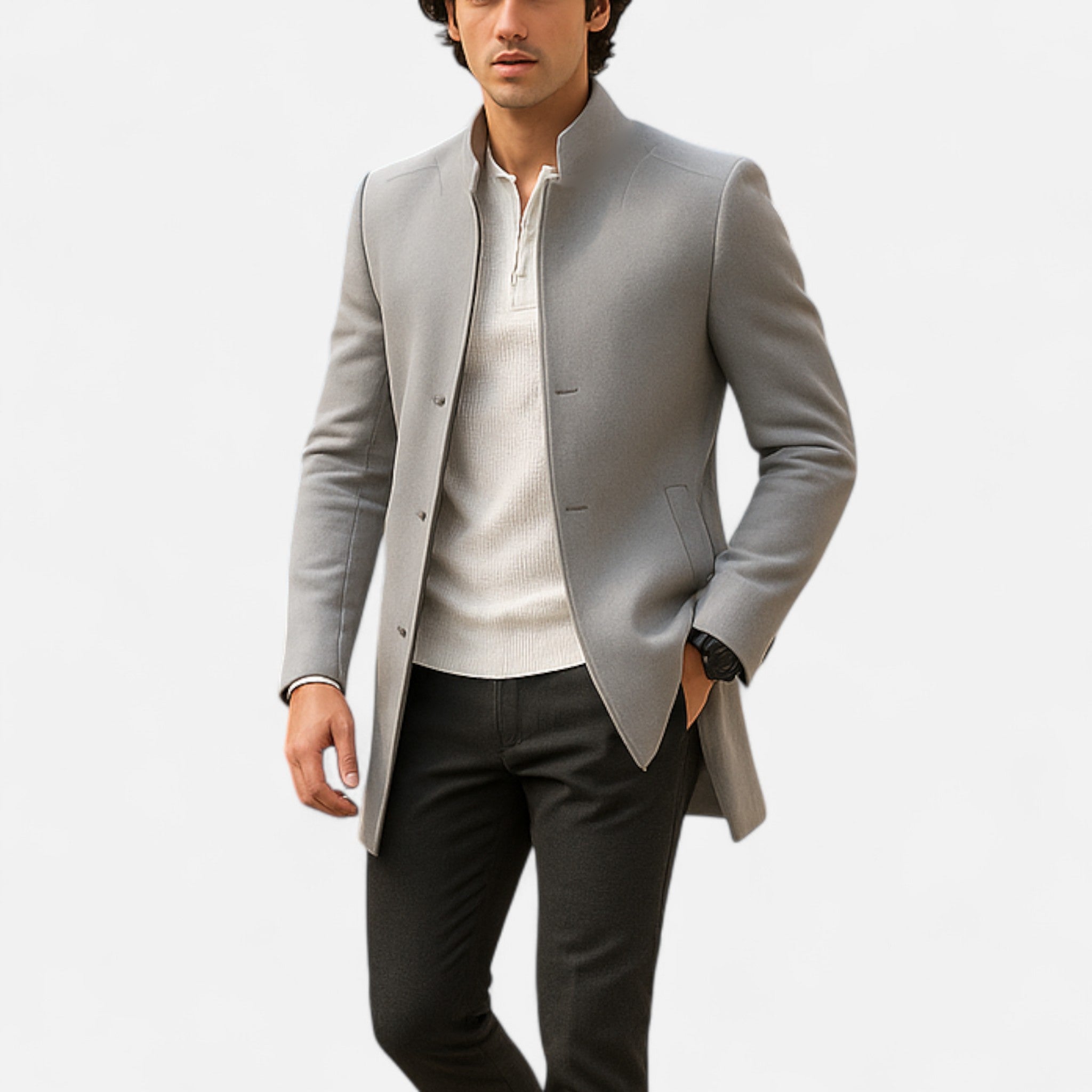 Abrigo Hombre Lana Elegancia Atemporal