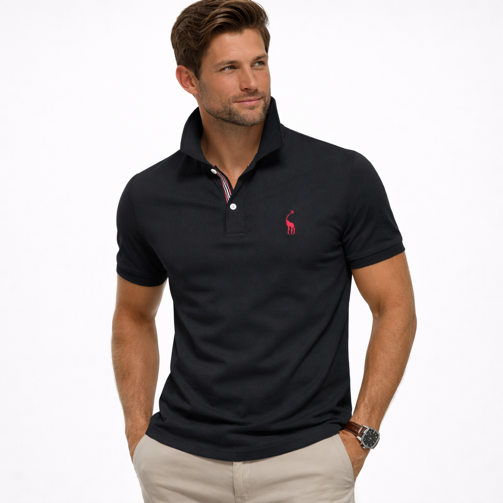 Polo de Algodón para Hombre de Manga Corta