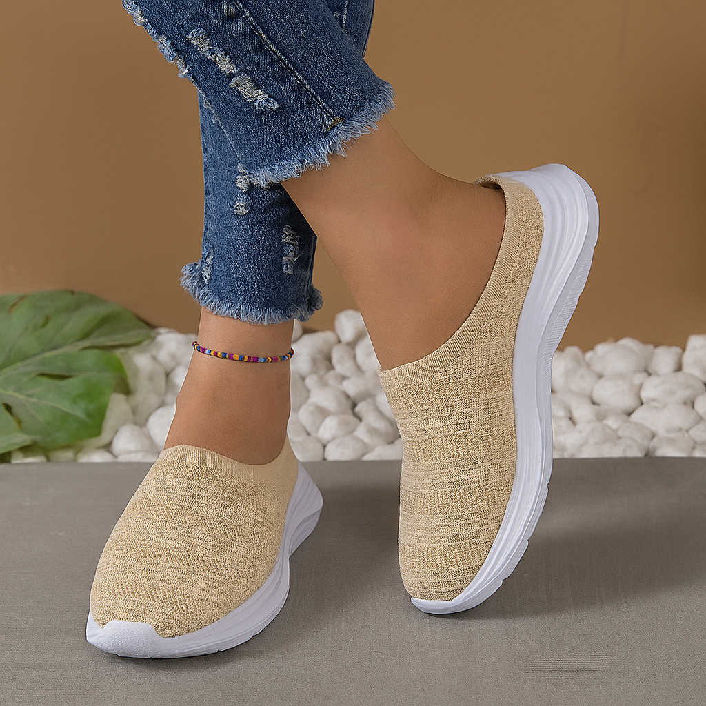 Zapatillas de mujer sin cordones con suela de apoyo para diario