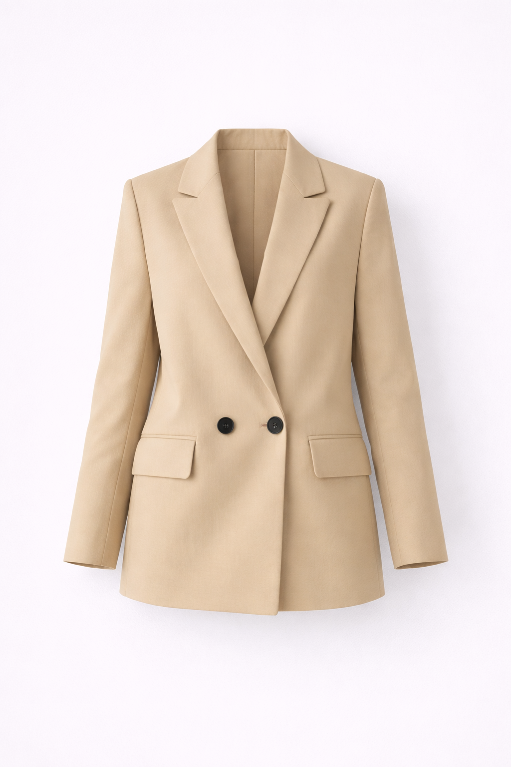 Blazer Oversize Cruzado de Corte Sastre con Botonadura Doble para Mujer