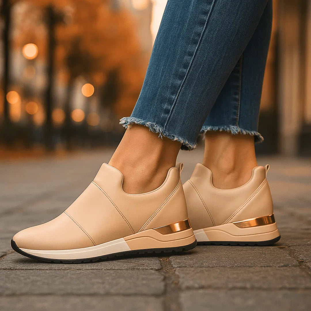 Zapatillas Deportivas para Mujer sin Cordones con Suela de Goma y Forro de Algodón