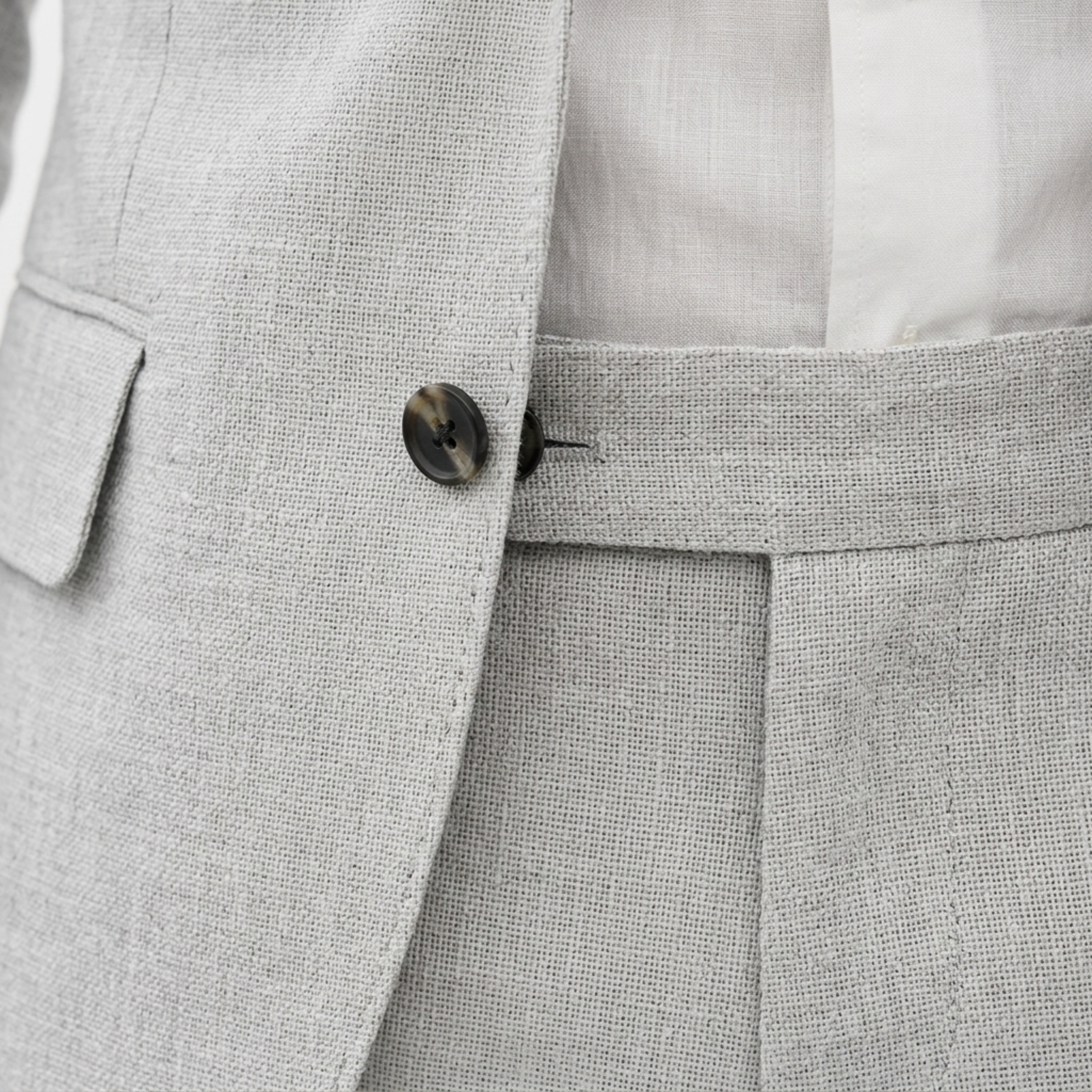 Traje de lino hombre slim fit | conjunto dos piezas formal para bodas