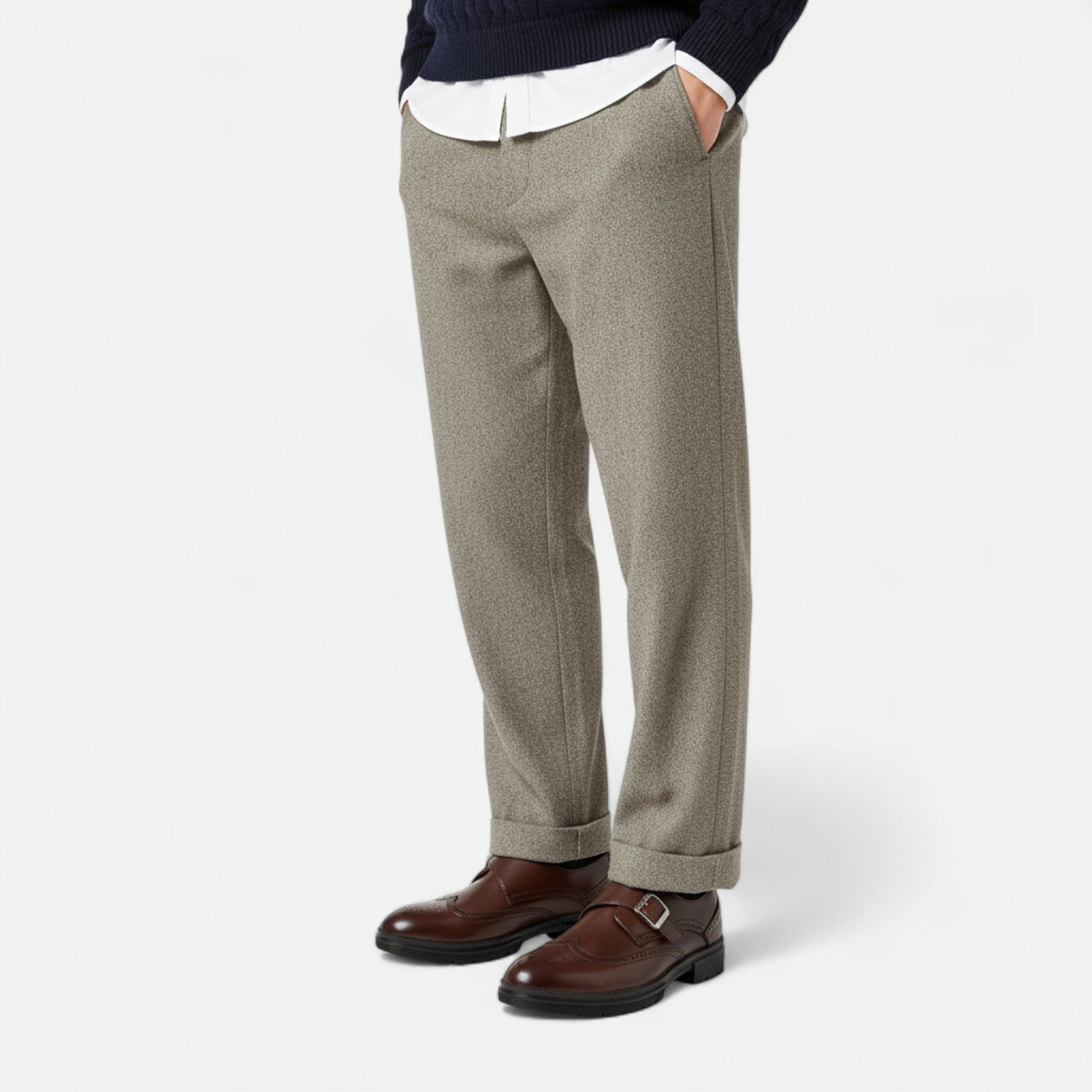 Zapatos Oxford Hombre Monk Strap Brogue