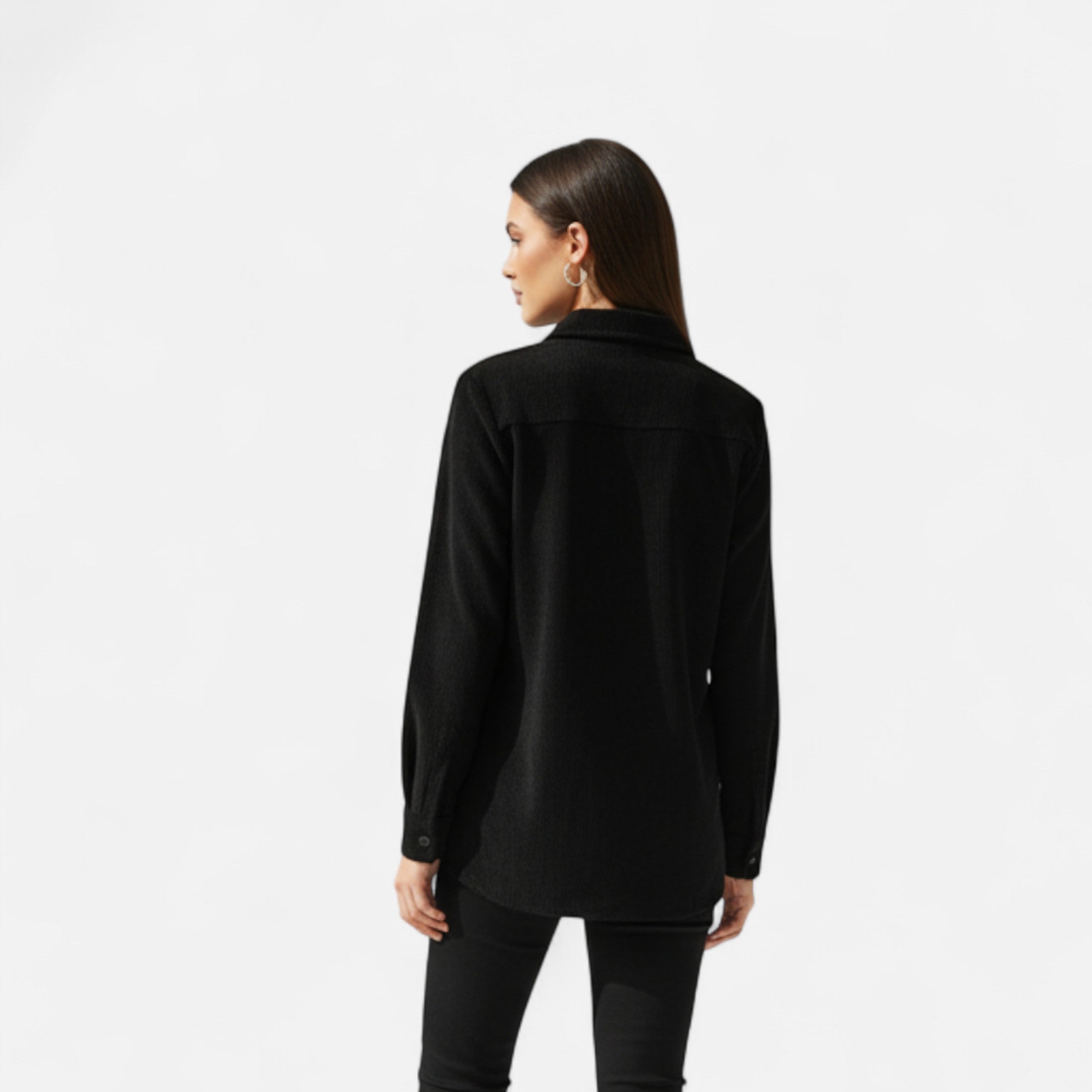 Camisa de Pana Mujer con Bolsillos de Solapa