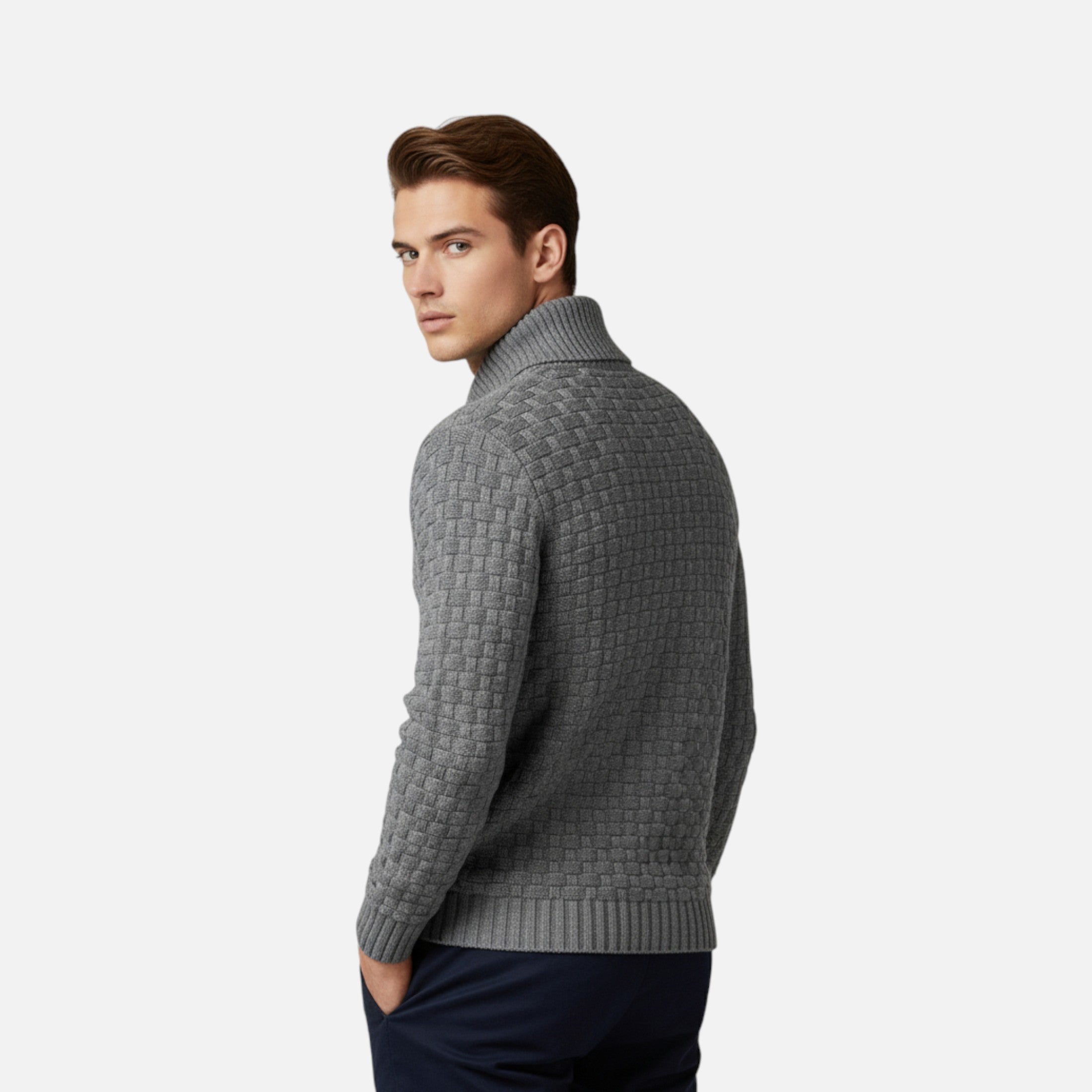 Jersey Hombre Invierno Cuello Alto Térmico