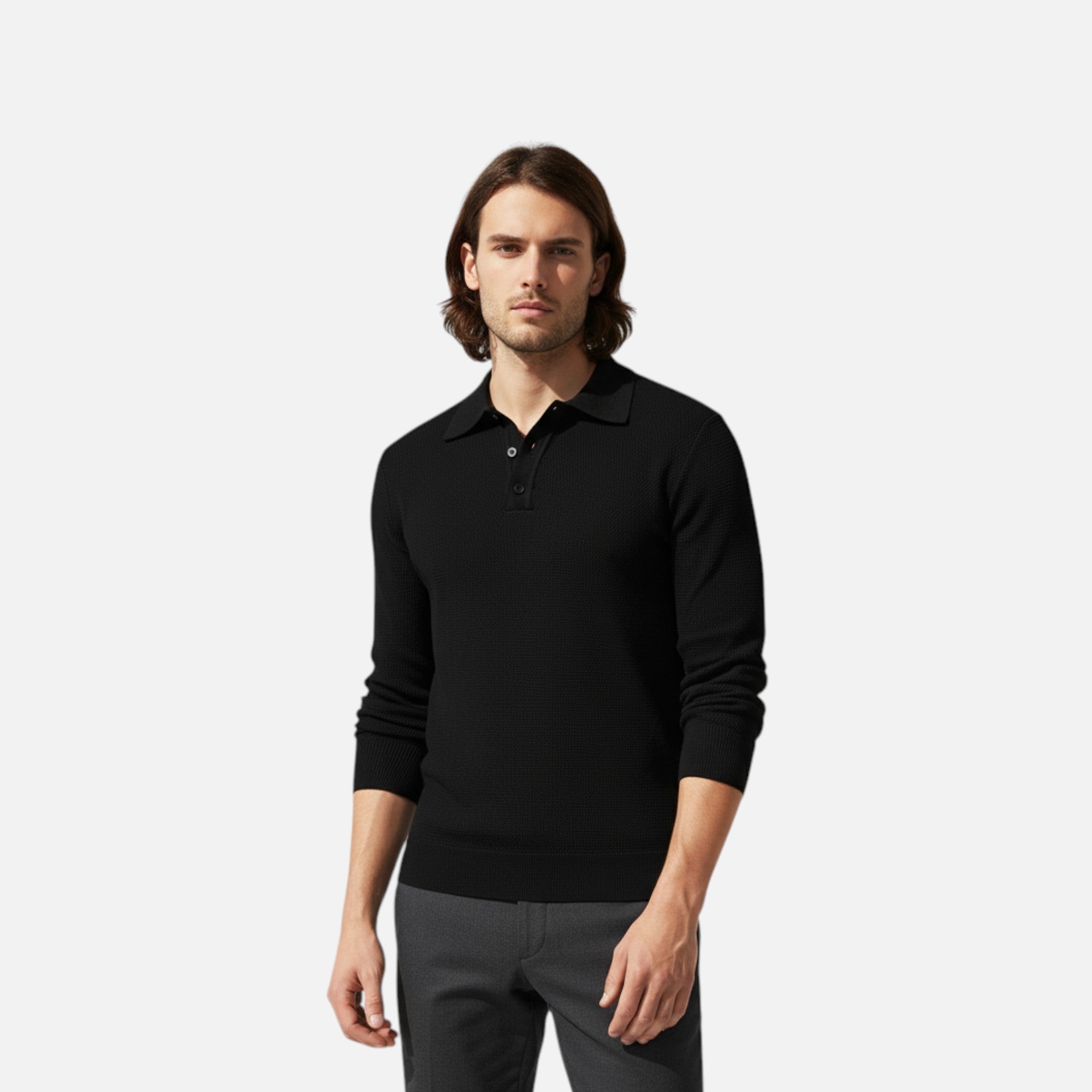Polo de Manga Larga de Lujo