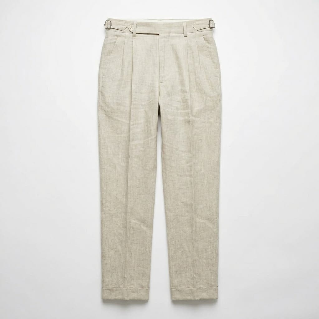 Pantalón de lino para hombre — corte sastre — eventos y bodas
