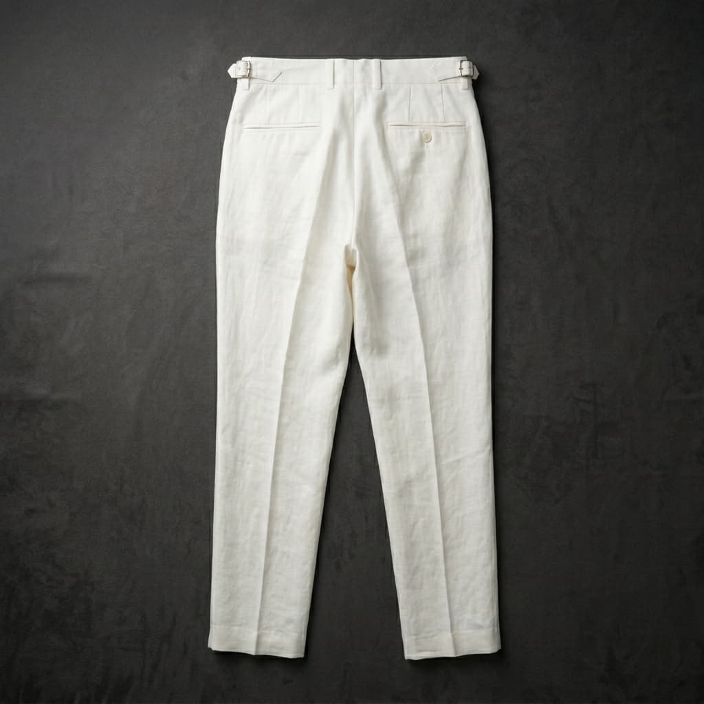 Pantalón de lino para hombre — corte sastre — eventos y bodas