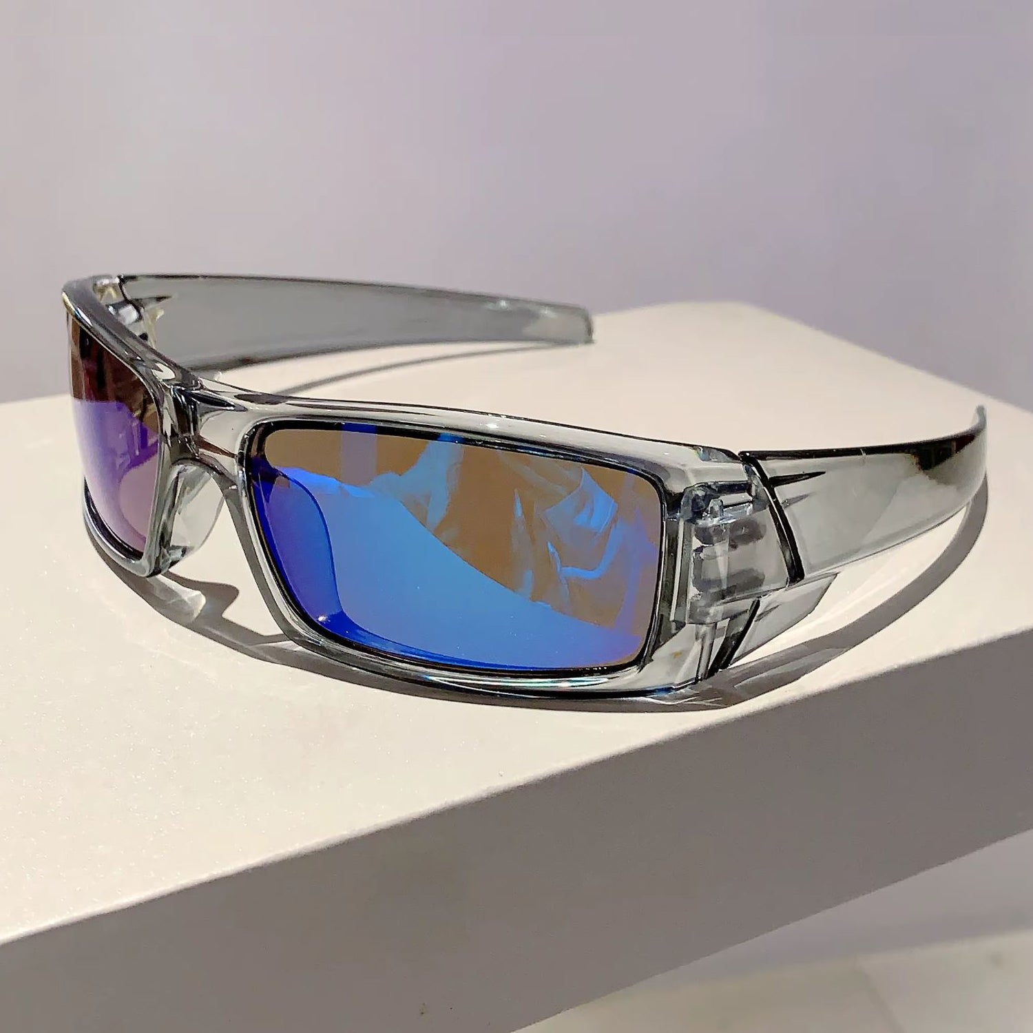 Óculos de Sol Desportivos Envolventes Estilo Y2K Punk Proteção UV400 Unissexo