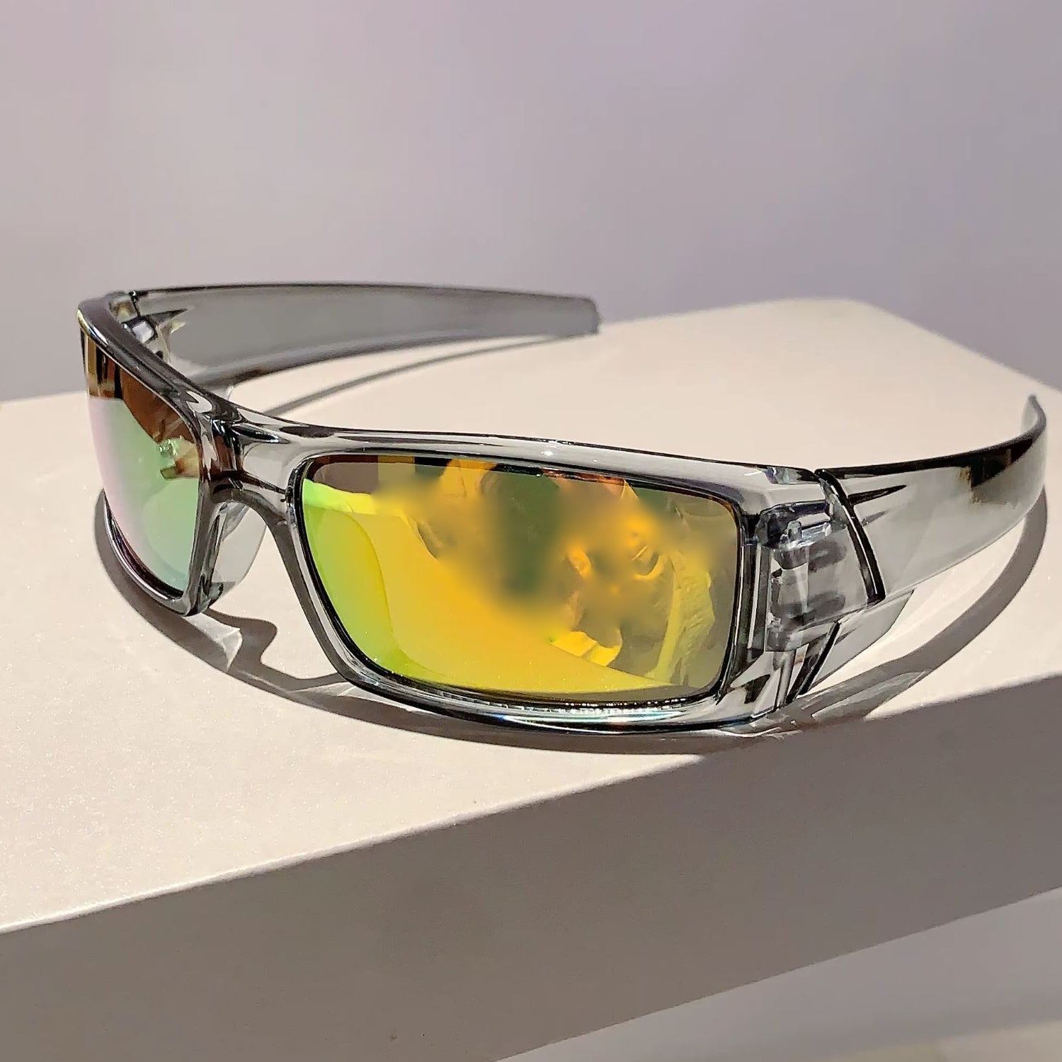 Óculos de Sol Desportivos Envolventes Estilo Y2K Punk Proteção UV400 Unissexo