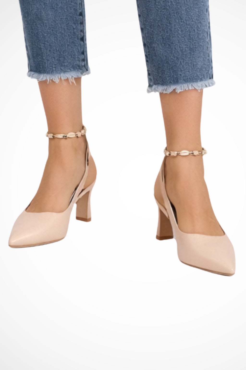 Zapatos de Salón Slingback con Punta Fina para Mujer Tacón Bajo Kitten Heel