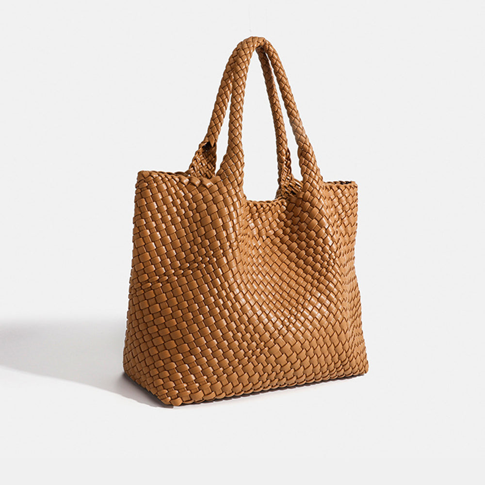 Bolso tote mujer tejido asa hombro gran capacidad