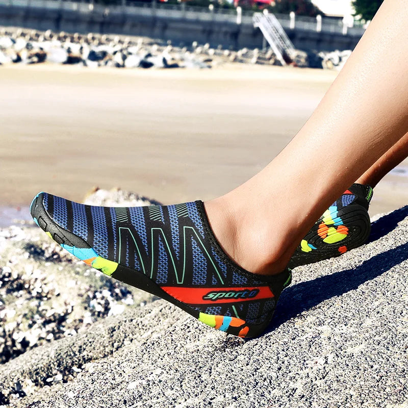 Chaussures d'eau unisexes - tissu à séchage rapide - chaussures pour plage et natation
