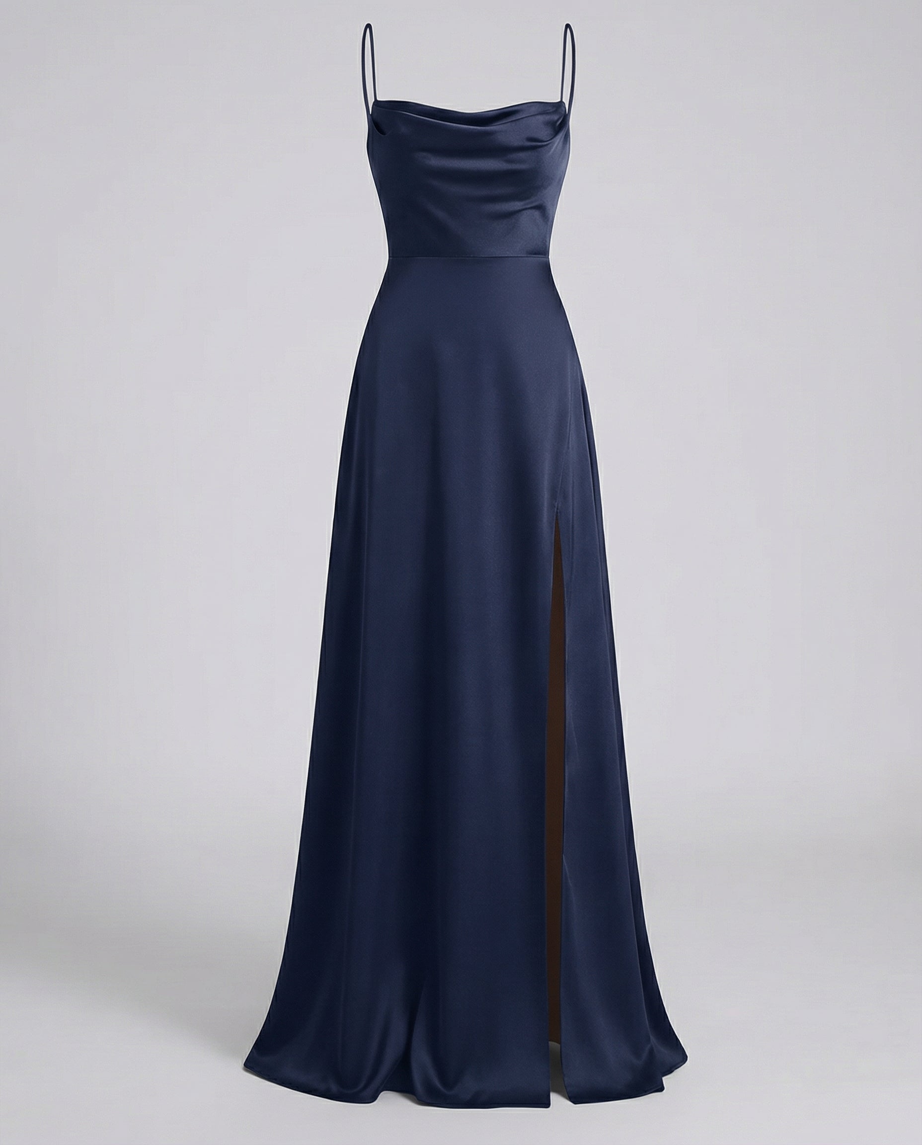 Vestido largo para mujer - corte entallado con abertura lateral - fiesta