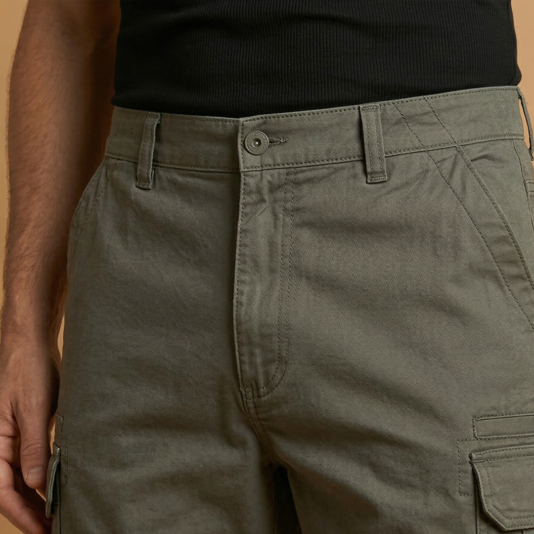 Bermudas cargo para hombre | pantalones cortos con bolsillos playa