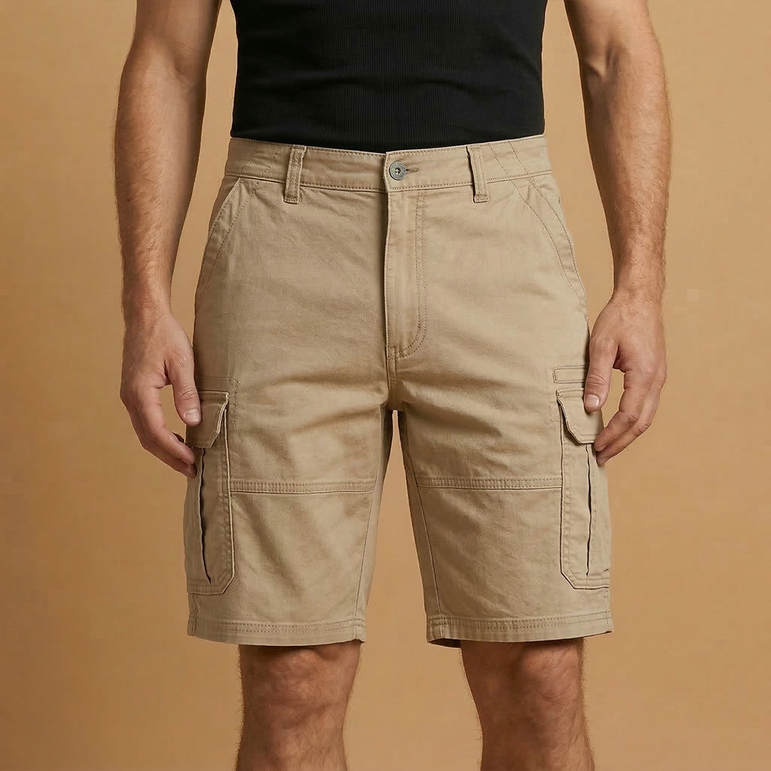 Bermudas cargo para hombre | pantalones cortos con bolsillos playa