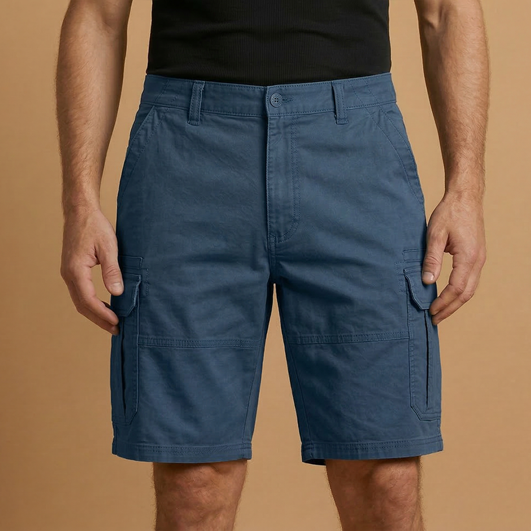 Bermudas cargo para hombre | pantalones cortos con bolsillos playa