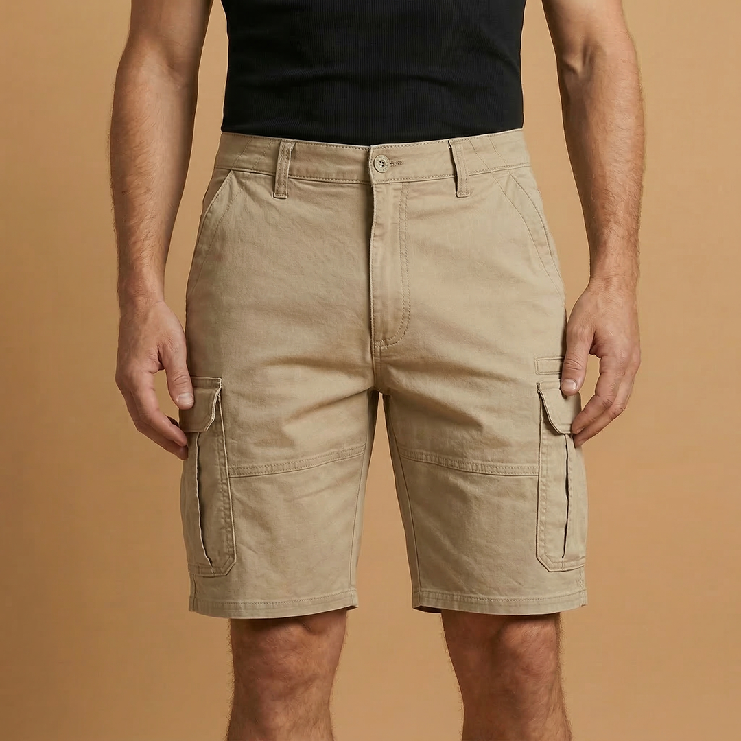 Bermudas cargo para hombre | pantalones cortos con bolsillos playa