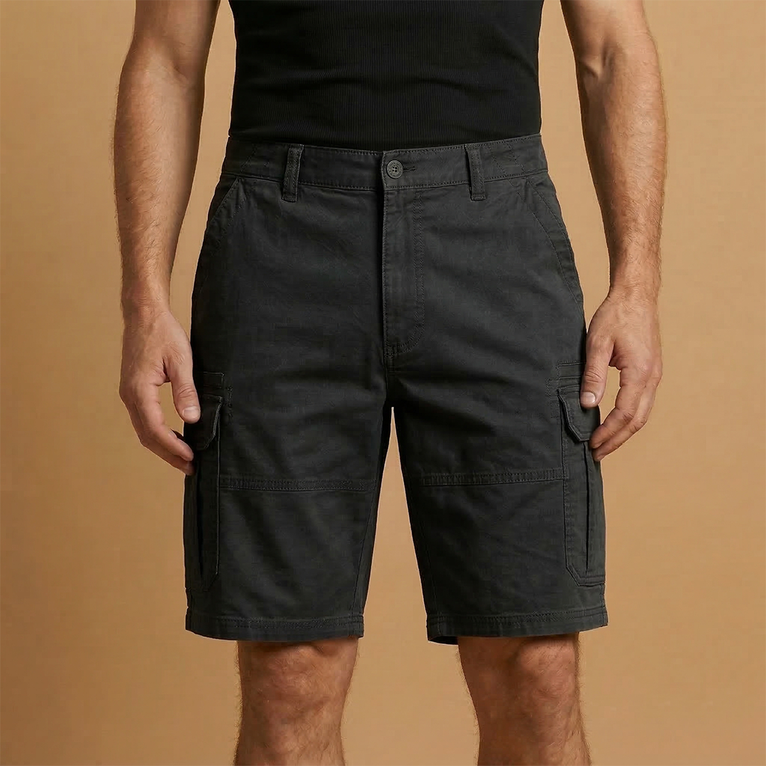 Bermudas cargo para hombre | pantalones cortos con bolsillos playa