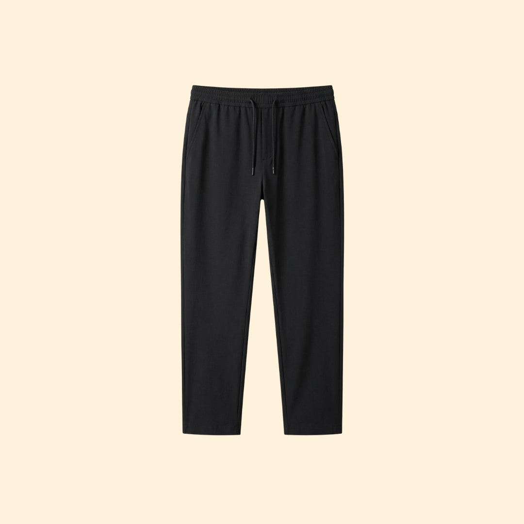 Pantalons habillés pour homme avec taille élastique et coupe cheville
