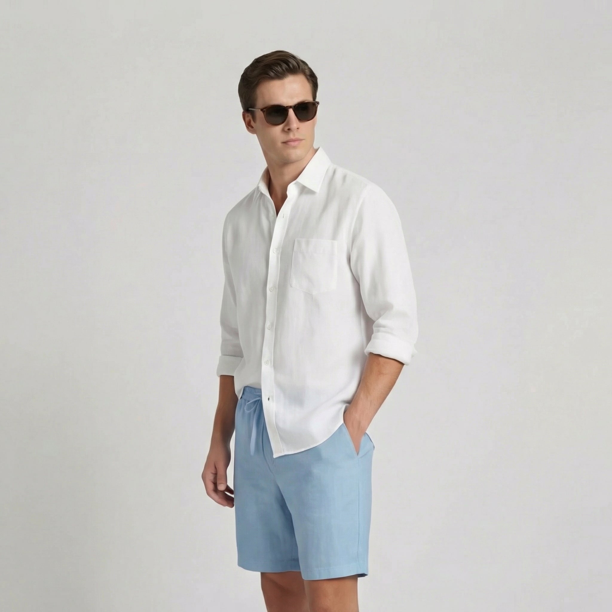 Shorts de lino hombre | pantalón corto de verano